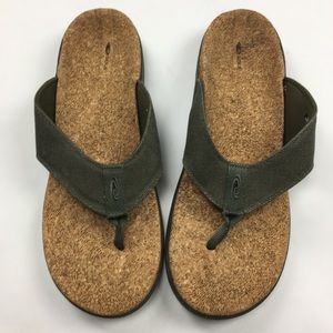 sole cork flip flops mens